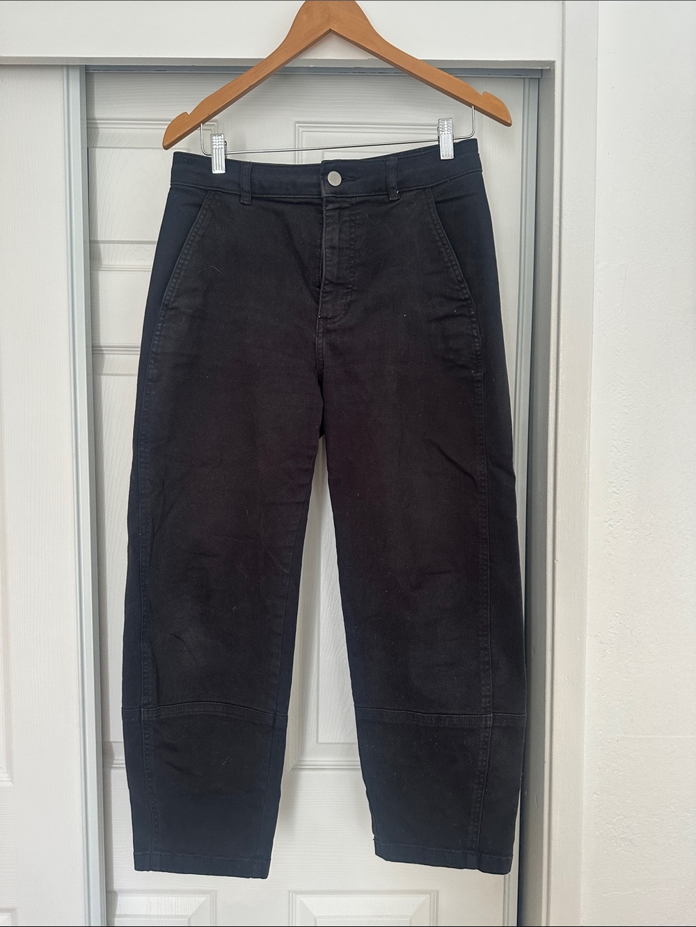 Everlane The Utility Black Barrel Pants